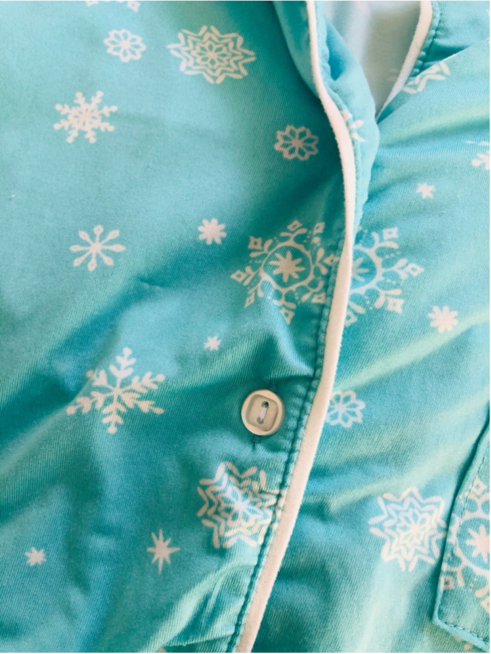XXL Kim Rogers PJ Set Lush Luxe Snow Flake Print Grandmacore Apres Ski Stretchy - Picture 9 of 12